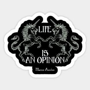 Stoics, Marcus Aurelius Quote Sticker